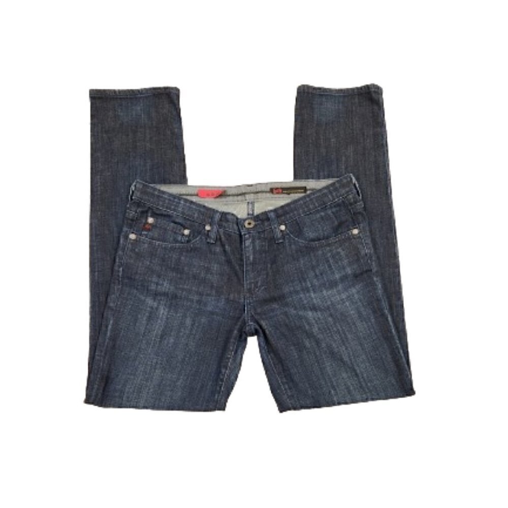 AG Adriano Goldschmied Mid-Rise The Stilt Straight Jeans